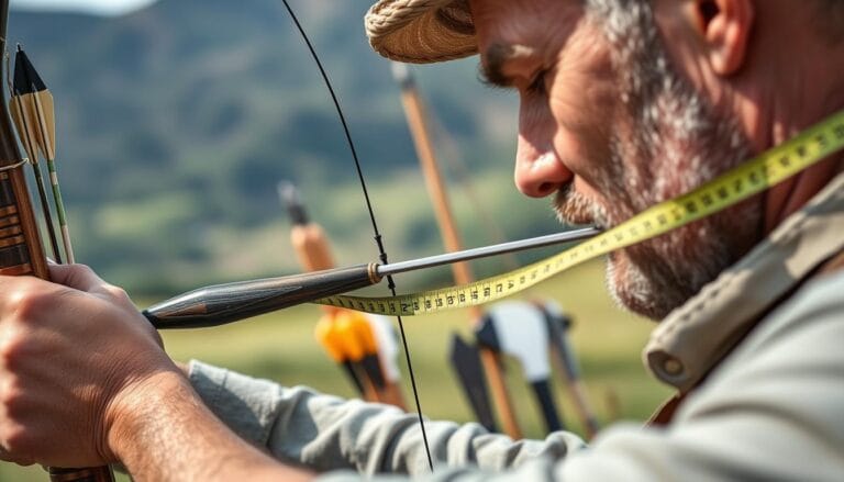 how to measure draw length archery