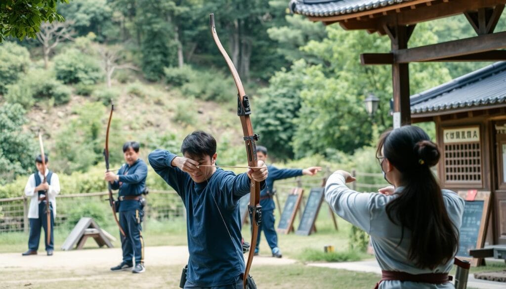 south korean archery coaching techniques